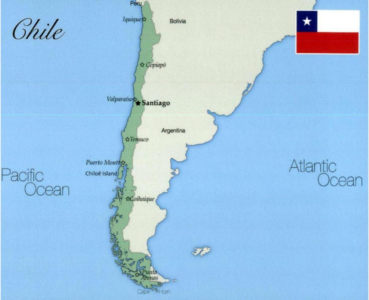 kort byen Chile