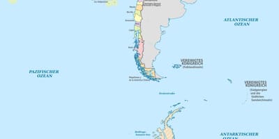 Kort over øerne Chile