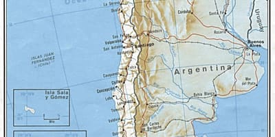 Chile railway kort