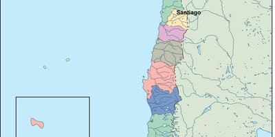 Kort Chile vektor