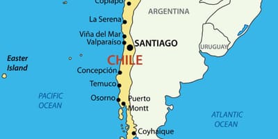 Kort for concepcion i Chile